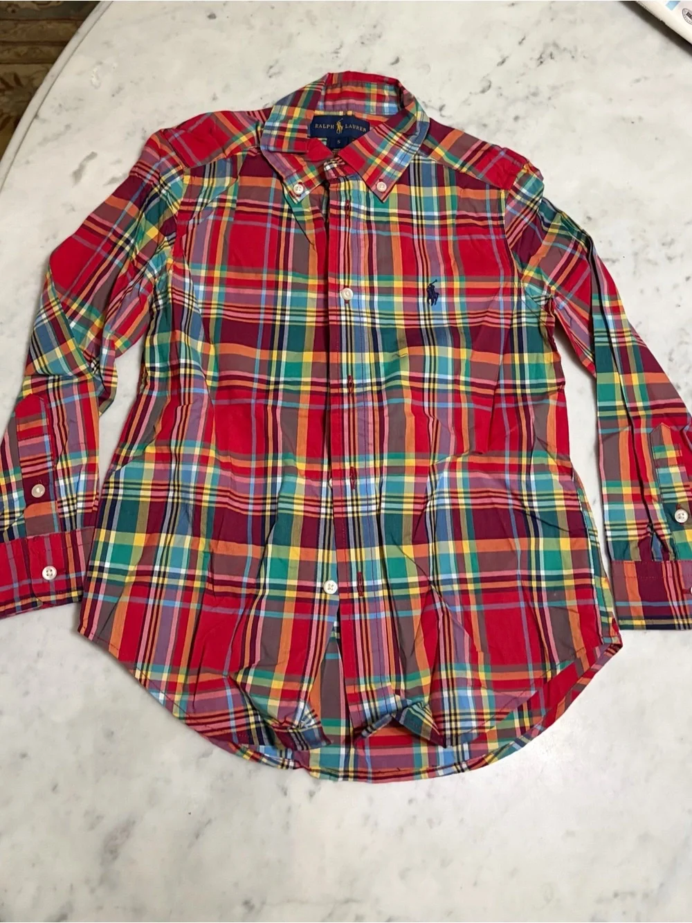 Polo Ralph Lauren Multicolor Red Plaid Button-Down Shirt